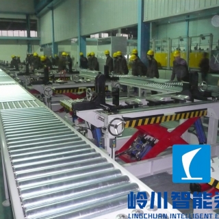 變壓器裝配流水線