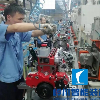 柴油發(fā)動機裝配流水線